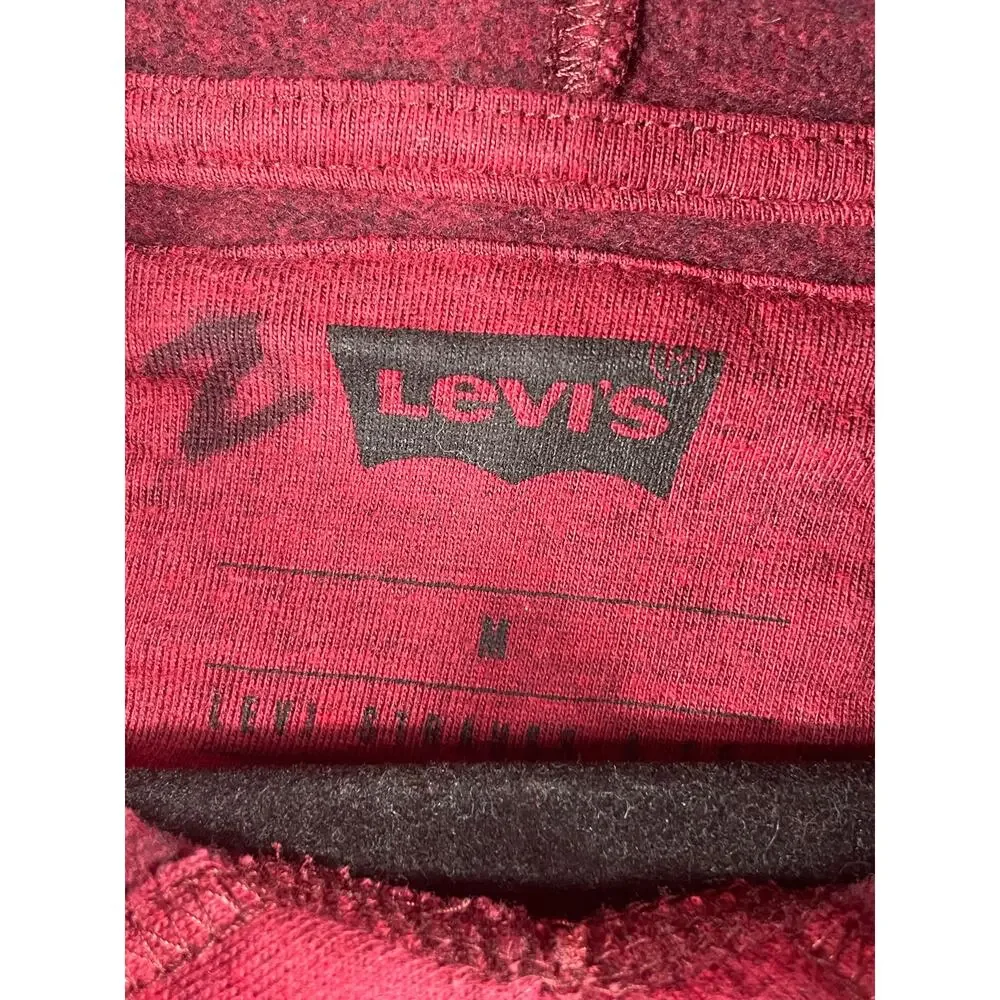 Levi's Men's Juniors Red Hoodie Size M Sweatshirt